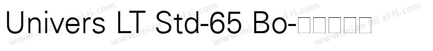 Univers LT Std-65 Bo字体转换